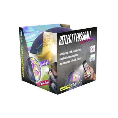 XTREM TOYS & SPORTS - HEIMSPIEL Reflecty Fußball Größe 5, aufgeblasen in Box