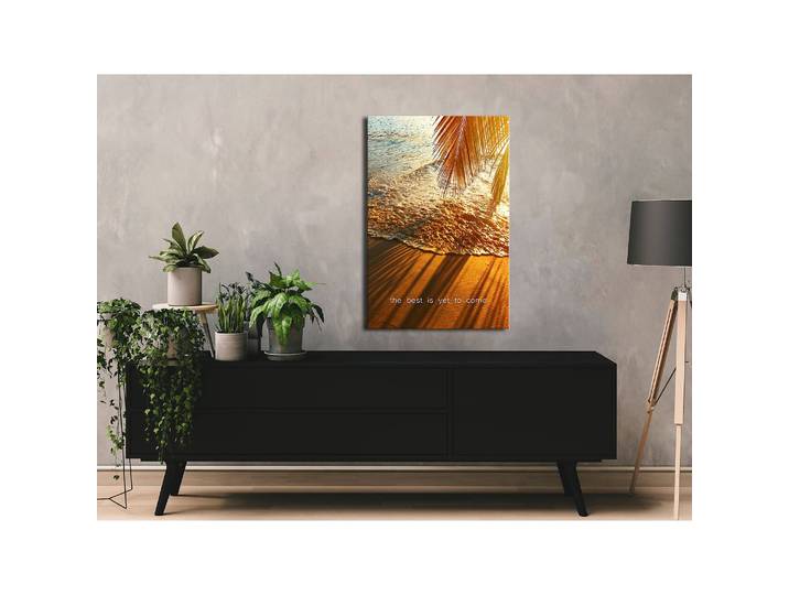Tableau déco The Best Is Yet To Come Lin Marron 40 x 60cm