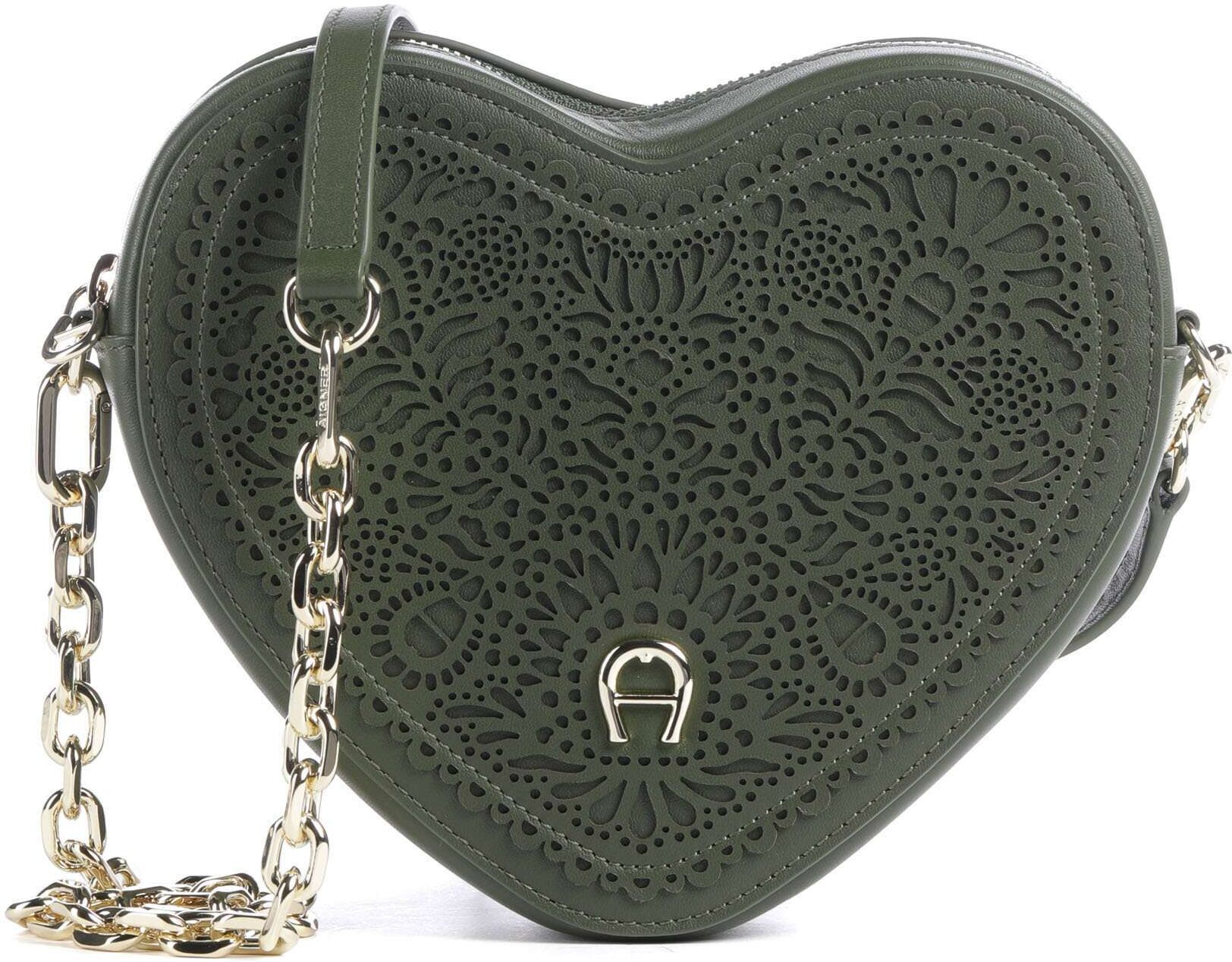 Aigner Fashion Handtasche aus Leder, oliv