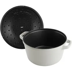 Staub Cocotte, Pfanne + Kochtopf, Weiss