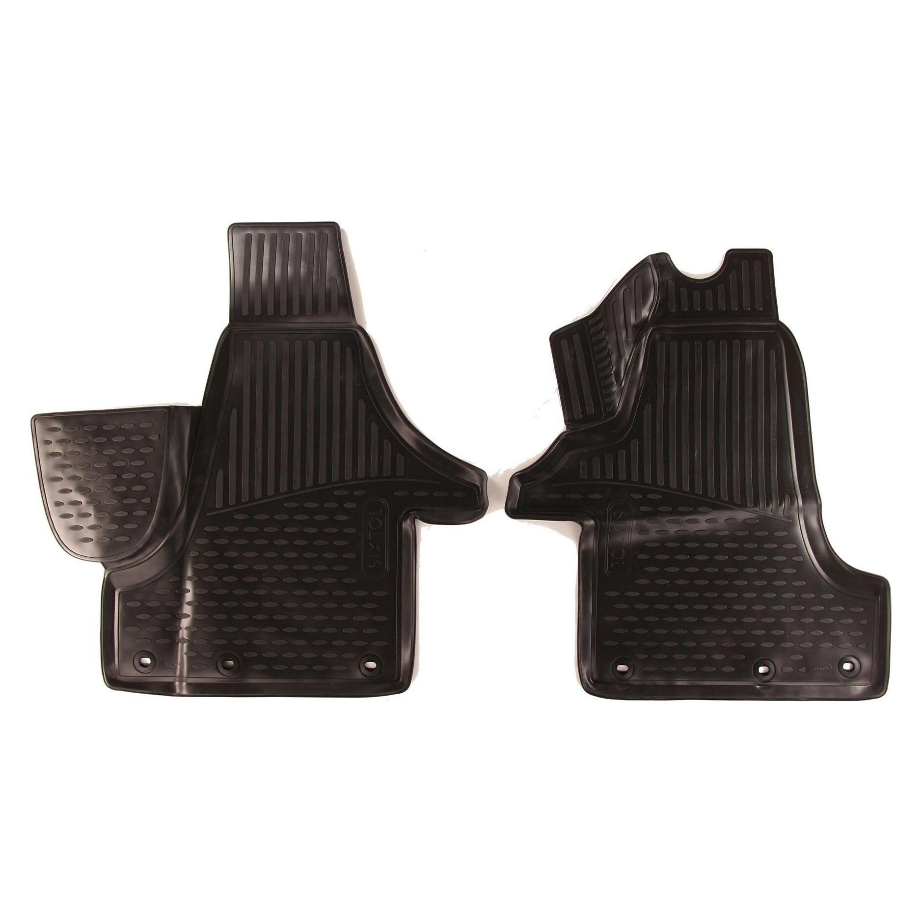 Sixtol 3D Gummimatten VOLKSWAGEN Transporter (T6), 2015->, VAN, (Europe), 2pcs (HBC10882)