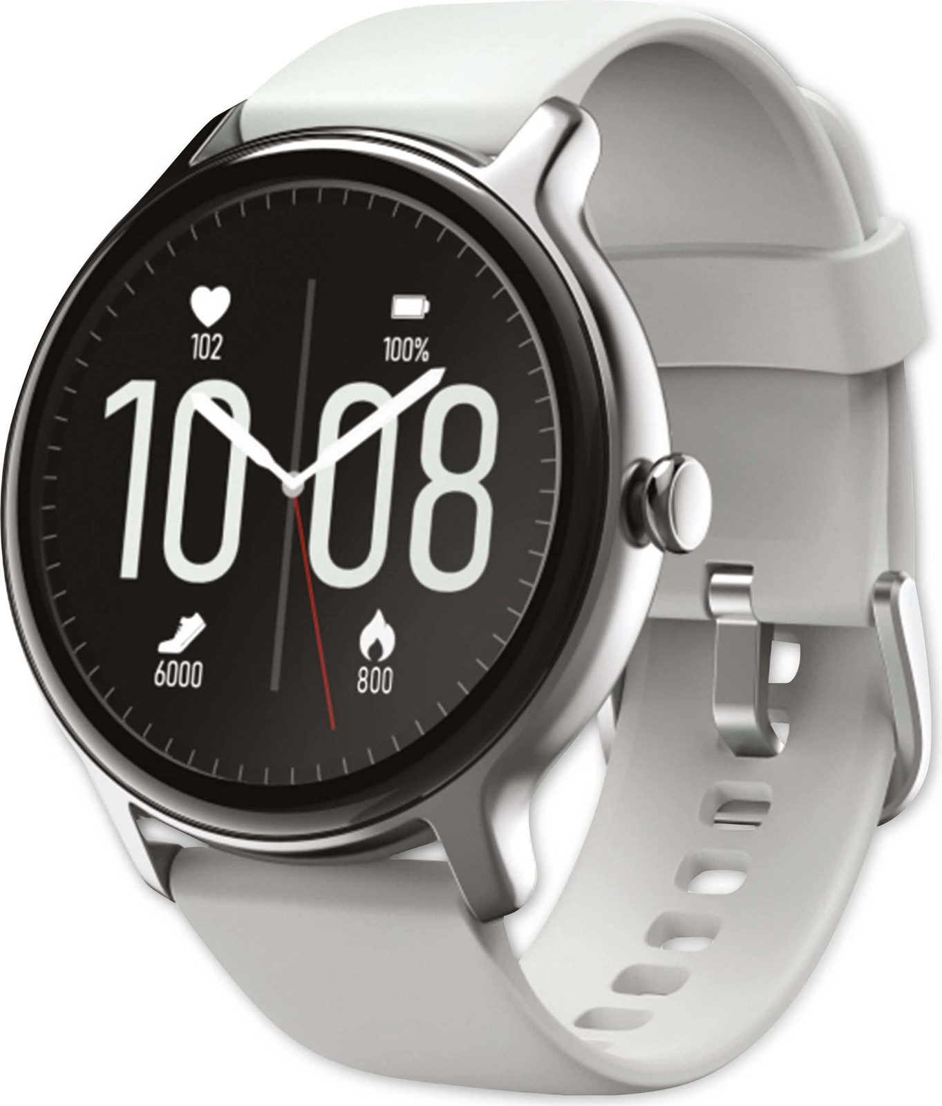 Hama Fit Watch 4910 Smartwatch grijs en zilver
