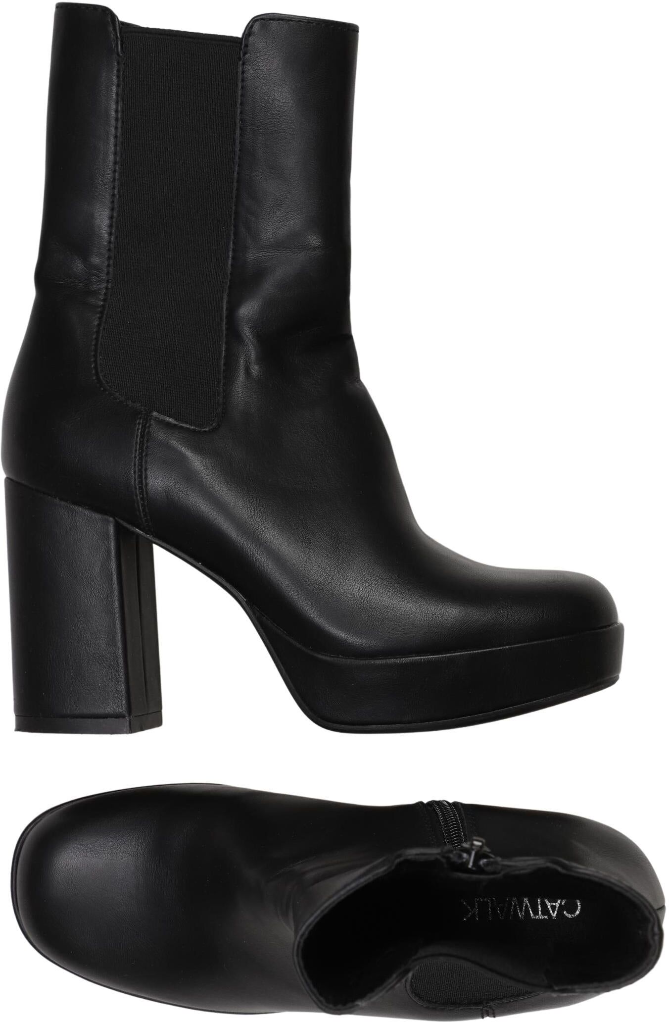 Catwalk Damen Stiefel, Schwarz, Gr. EU 36, Kunstleder - Second Hand