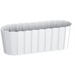 Prosperplast - BOARDEE BASIC 4,9L Balkon-Pflanzgefäß - 38,3x14,4x13cm in Weiß farbe