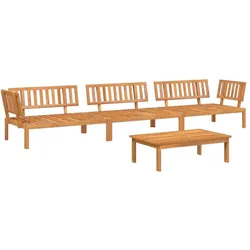 vidaXL, Gartenlounge, Gatenano (Mittelteil + 2x Eckteil + Tisch)