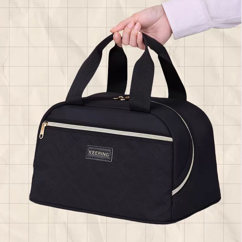 INF Isolierte Lunch Tasche für die Arbeit Schwarz