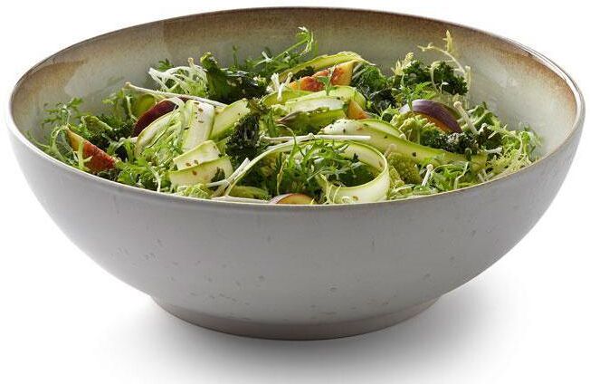 Salatschüssel BITZ, beige, H:10cm Ø:30cm, Steinzeug, Schüsseln, Salatschüssel beige Ø 30cm