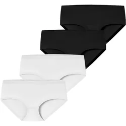 Schiesser Damen Panty Invisible Cotton 4er Pack