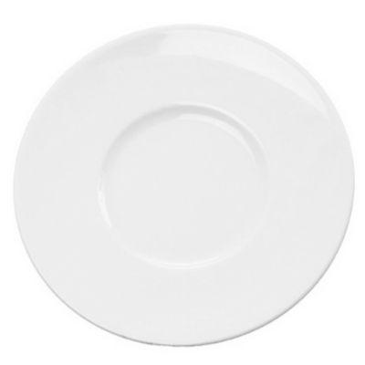Kaffeeuntertasse Heike, Ø 15 cm, Porzellan, weiß, 6er-Set