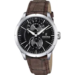 Festina Quarz Herren Multifunktion collection F16573/4 - schwarz,braun - 44.9mm