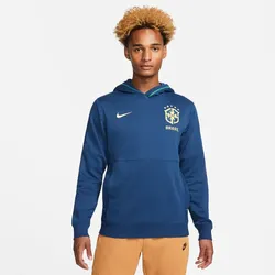 Nike Brasilien Travel Fleece-Hoodie blau
