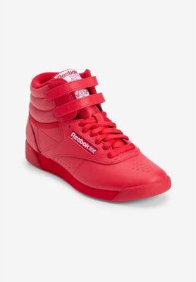 Women's Freestyle Hi High Top Sneaker by Reebok in Red (Size 12 M)