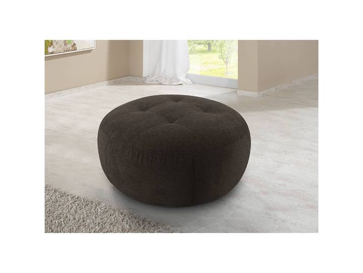 Pouf Montfort Ø 104cm Marron Tissu Chenille Alix: Espresso