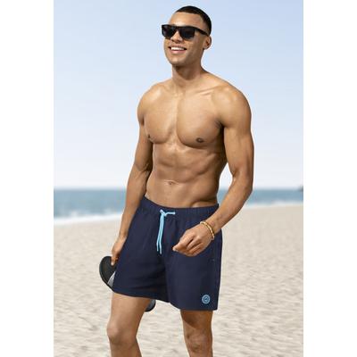 Badeshorts CMP "H Badeshorts", Herren, Gr. 46, N-Gr, blau (dunkelblau), Microfaser, Polyester, unifarben, Badehosen Badeshorts, mit Eingriffstaschen, unifarben, schnell trocknend, pflegeleicht