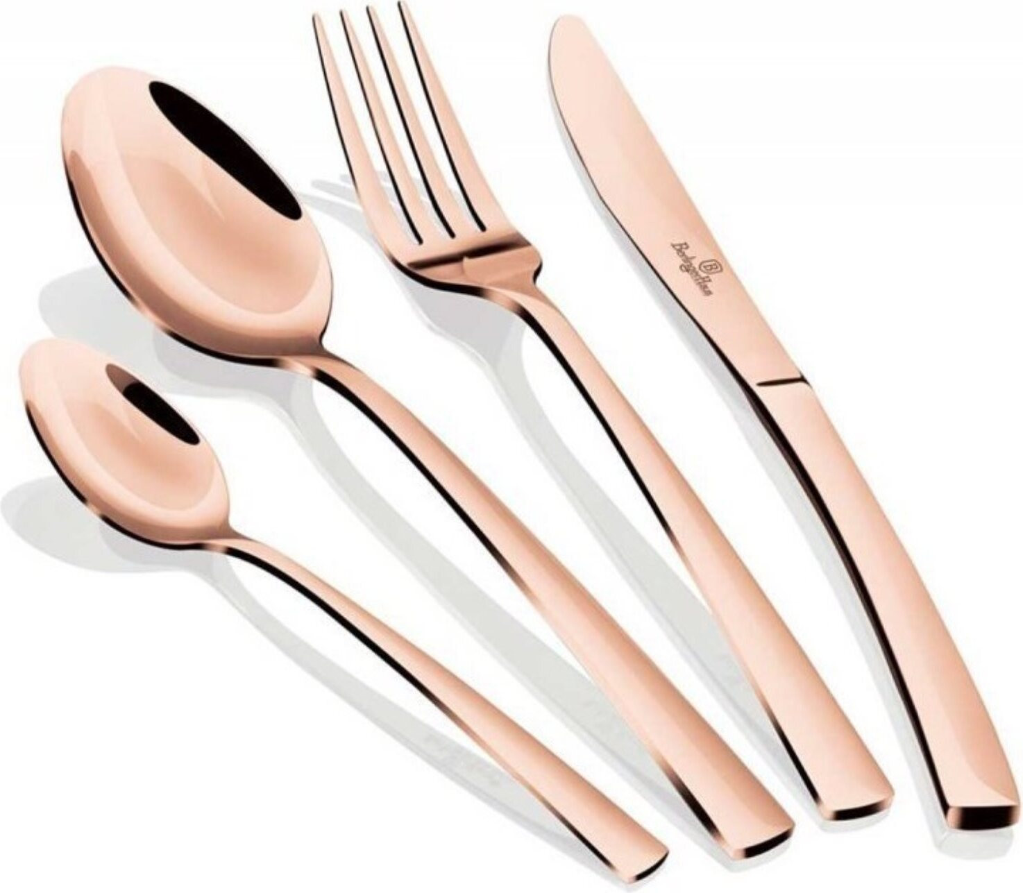 BerlingerHaus 16-delige roestvrijstalen bestekset, rosé goudkleurig, model 19510