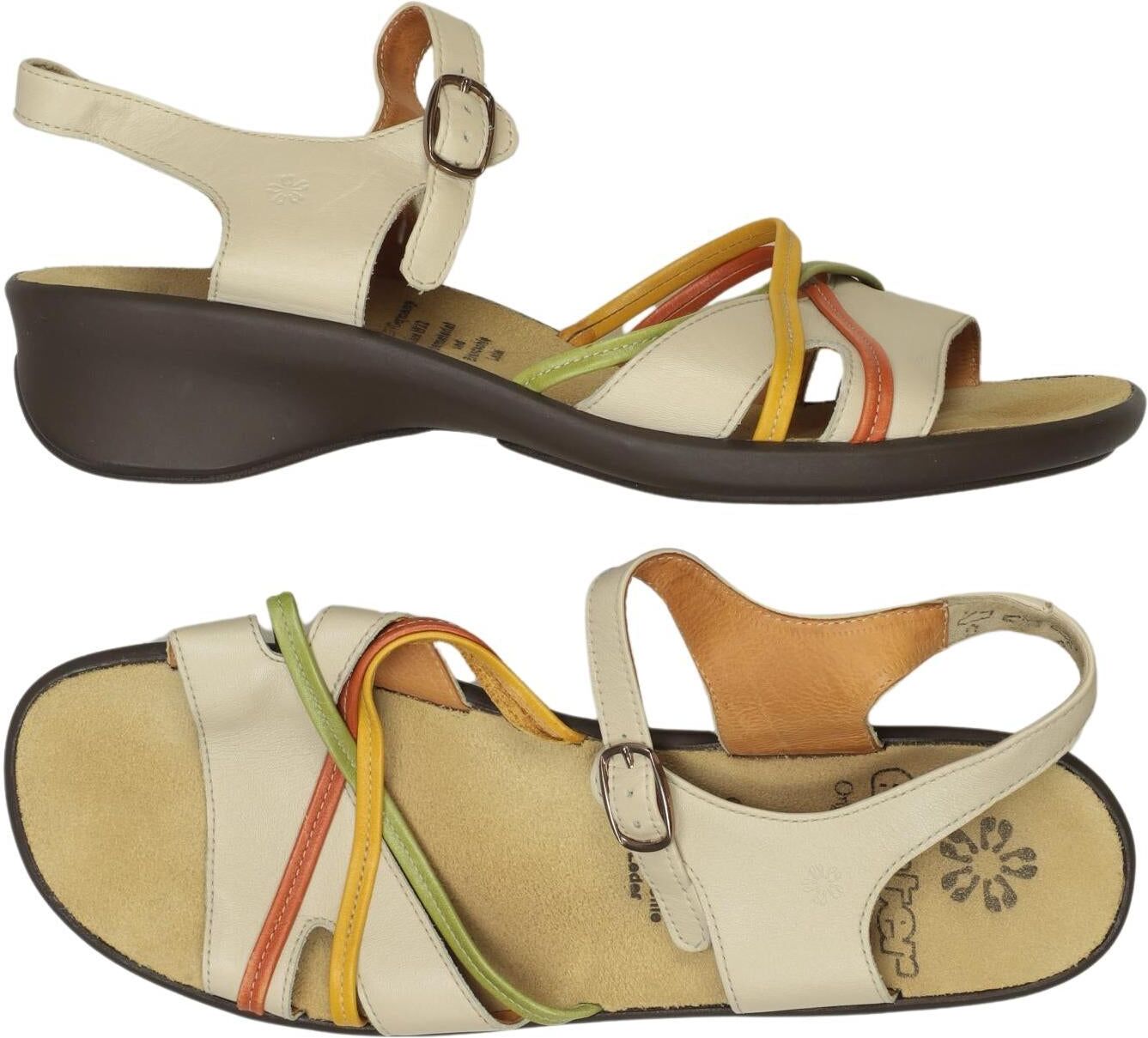 Ganter Damen Sandalen, Mehrfarbig, Gr. EU 40,5 (UK 7), Leder - Second Hand
