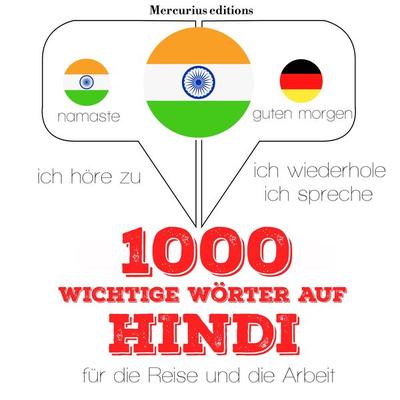 1000 wichtige Wörter auf Hindi für die Reise und die Arbeit - JM Gardner, Audio, 9782821117037