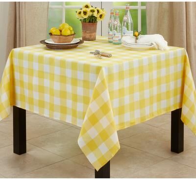 Saro Lifestyle Casual Buffalo Plaid Tablecloth