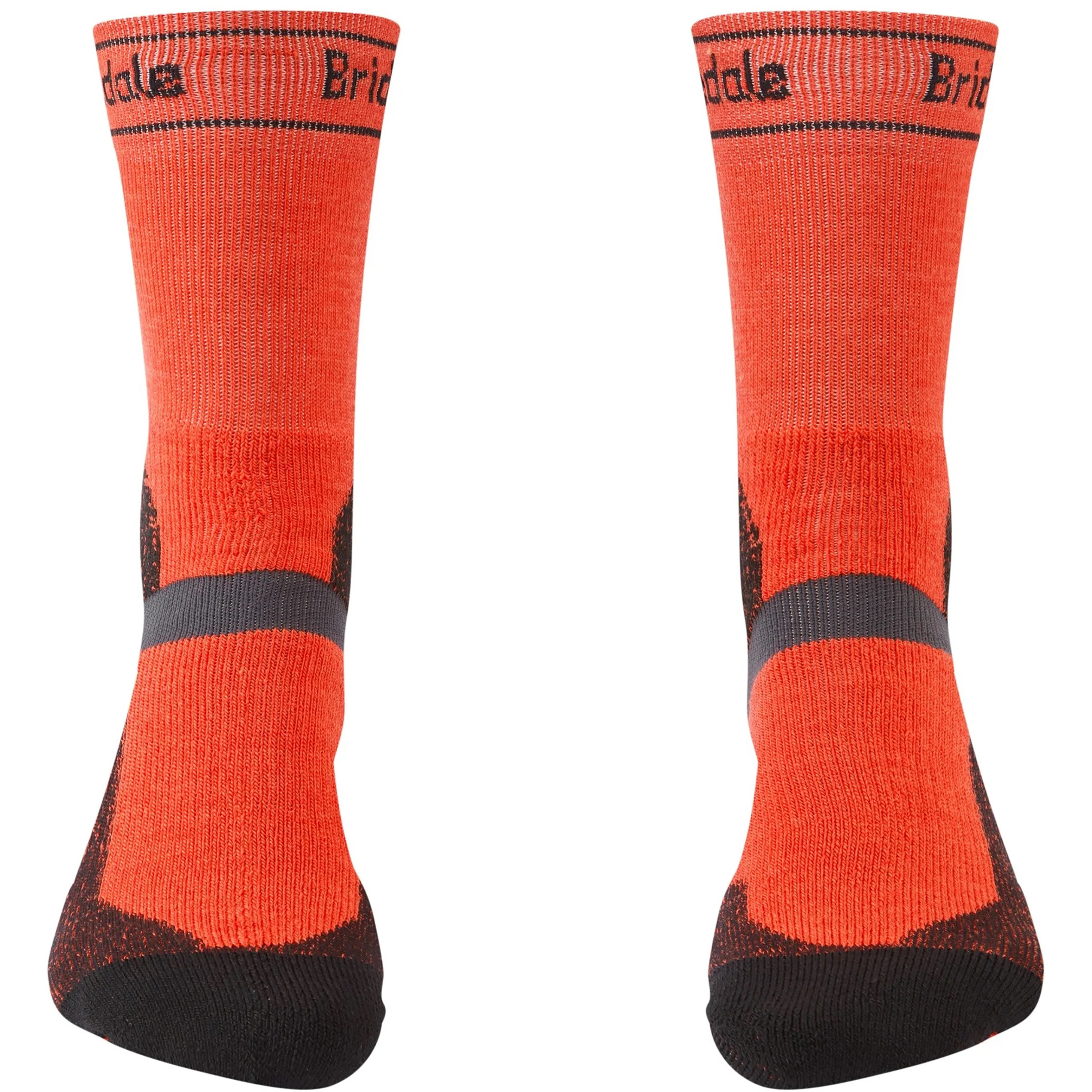 Bridgedale MTB Winter Weight T2 Merino Herren Fahrradsocken orange Größe 48 Mountainbike Elastisch Merinowolle
