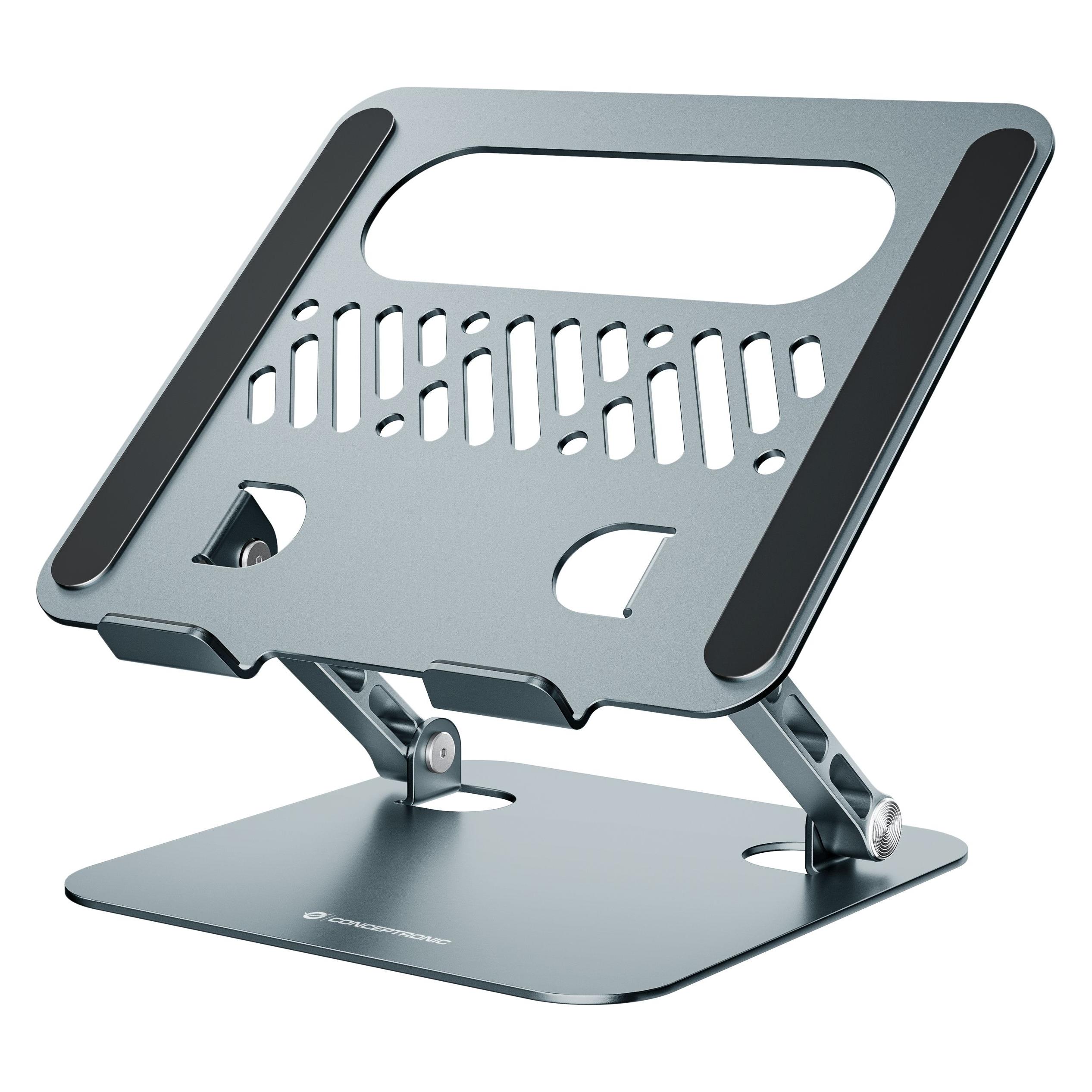 Conceptronic Laptop Halterung Faltbar Grau (THANA10G)