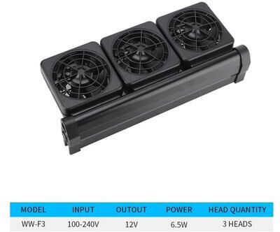 Uplift Essentials Adjustable Cooling Fan For Aquarium Heat Dissipation au ww f3
