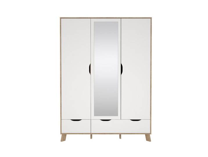 ebuy24 Kleiderschrank, Ikast, Eiche, 1498 x 59 x 201 cm, Eichefarben, 1498x201x59 cm, Schlafzimmer, Kleiderschränke