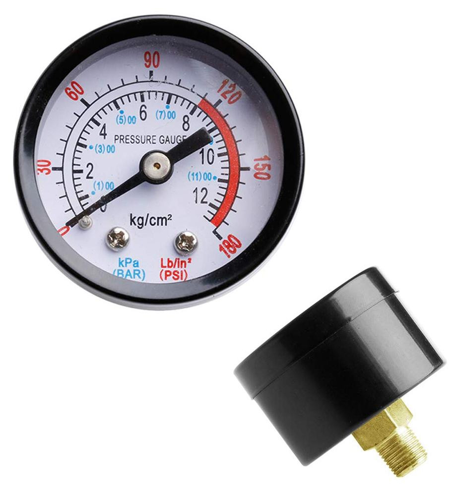 Selius Luchtcompressor Pneumatische Hydraulische Vloeibare Drukmeter 0-12Bar
