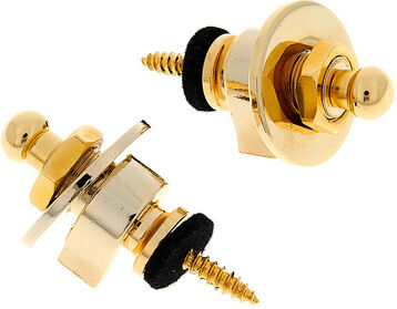 Harley Benton Strap Security Locks GD Goldfarben