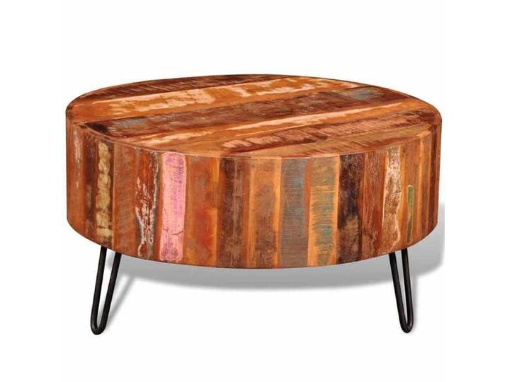 Petite table Support Table basse - Solomon - ronde Bois massif de récupération JUILLET8115007