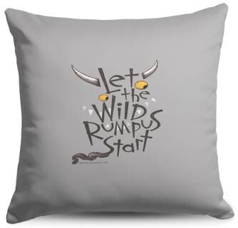 Warner Bros. Where the Wild Things Are Wild Rumpus Throw Pillow 18X18 Inches by THE NORTHWEST GROUP in Gray (Size OS)