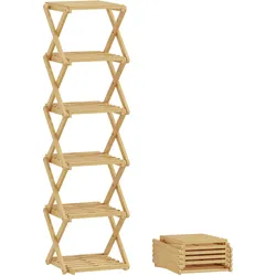 SCHUHREGAL Bambus Naturholz