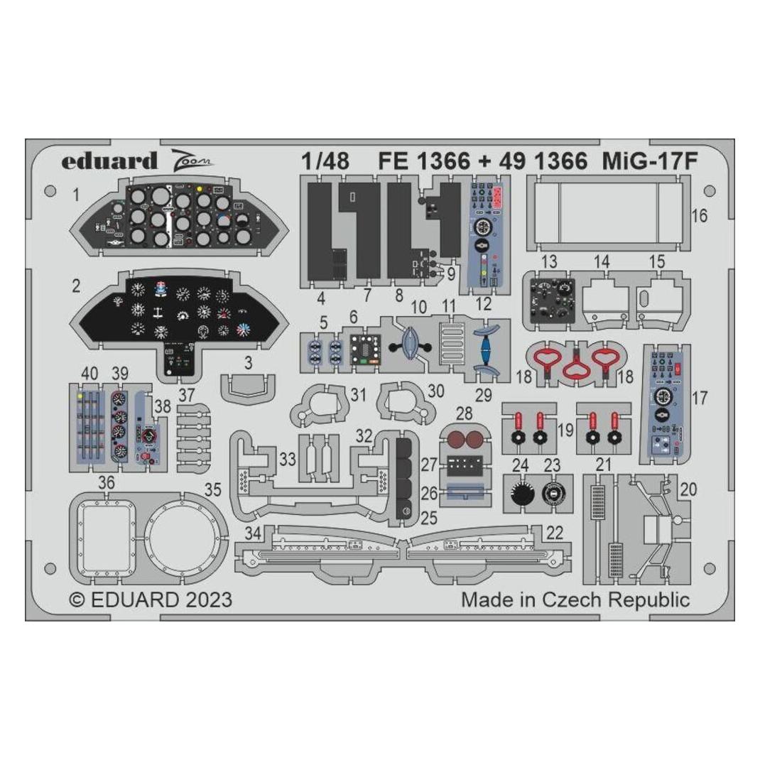 Eduard MiG-17F 1/48 AMMO (491366)