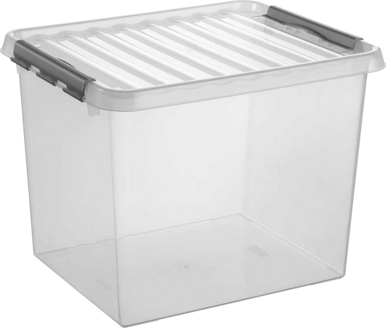 Sunware Helit Box Q-Line opbergbox met deksel, 52 liter, solid