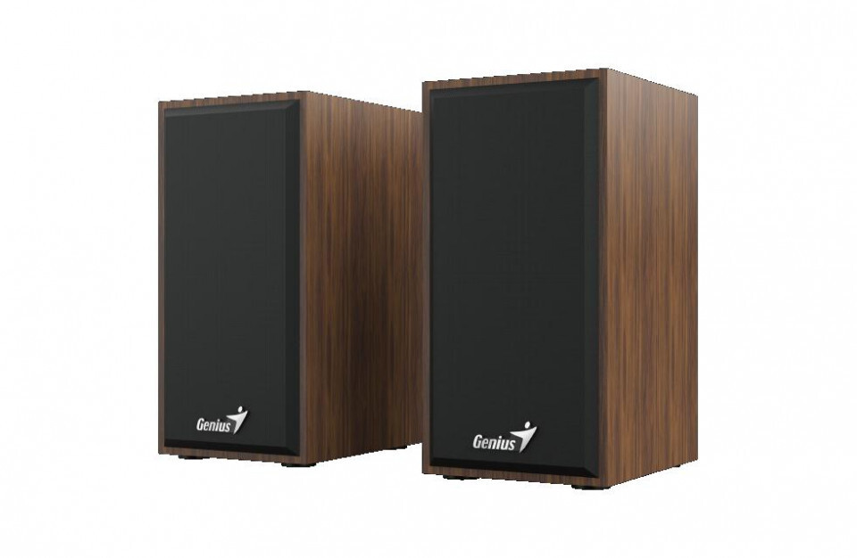 Genius Computer Technology SP-HF180 2.0 kanaal luidsprekers, 6 Watt, Zwart, Hout
