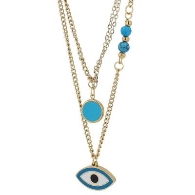 Kette ohne Anhänger ADELIA´S "Halskette mit Anhänger – aus Edelstahl", gold, Halsketten, Damen, 41cm, Edelstahl, Ideal als Geschenk zum einfach so