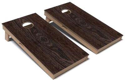 Skip's Garage Wenge Wood Cornhole Board Set