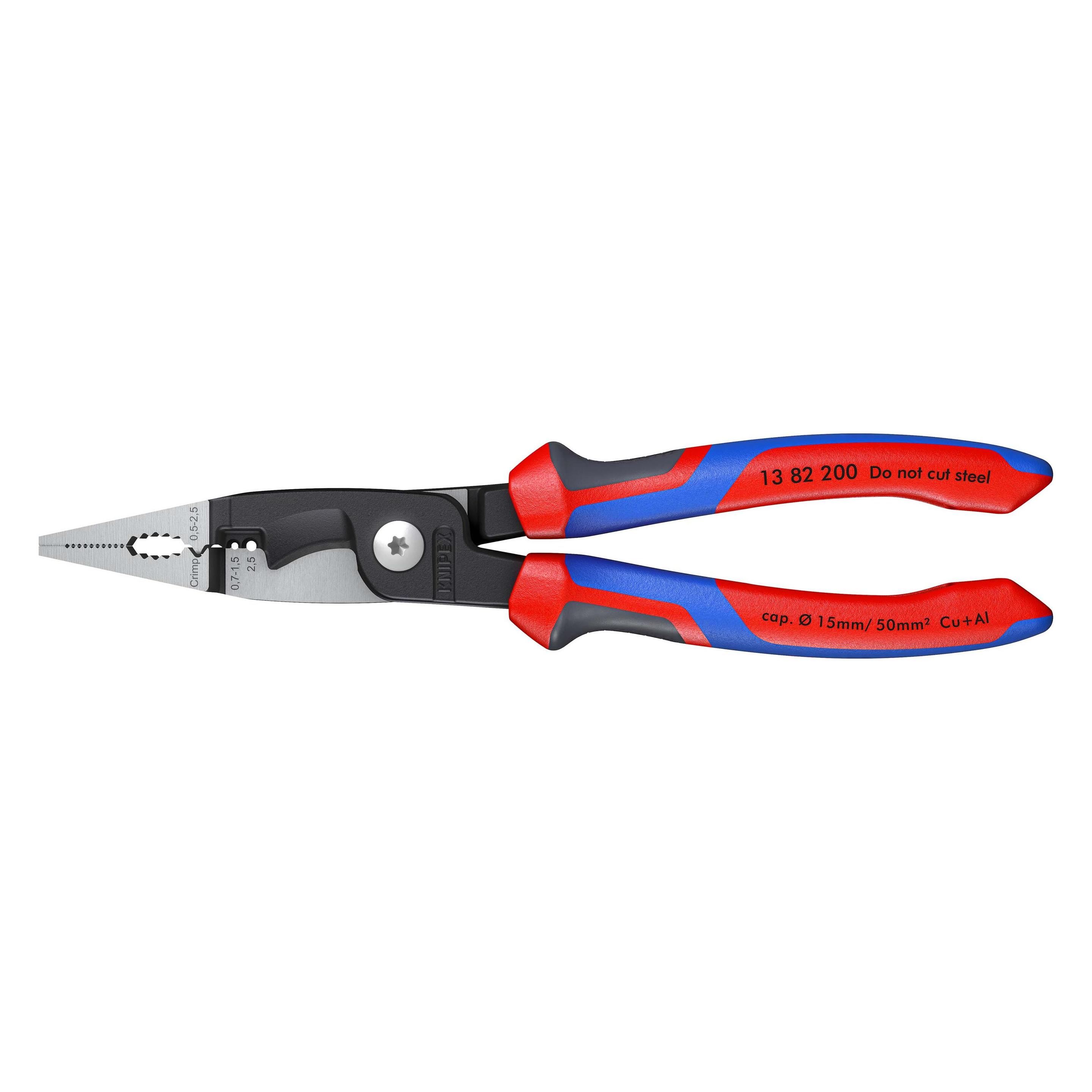 Knipex Elektro-Installationszange 13 82 200 SB (264 mm) (13 82 200 SB)