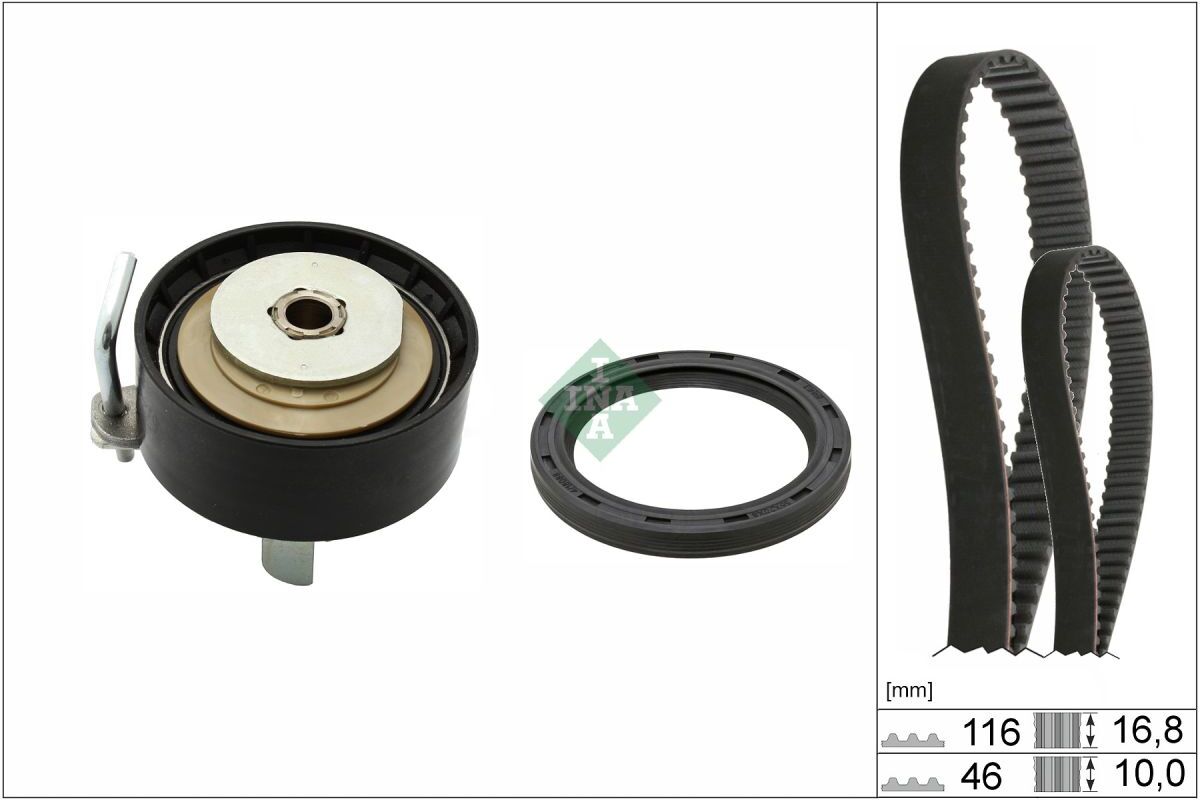 Kit de courroie dentée (courroie + poulie) Schaeffler INA 530 0961 10