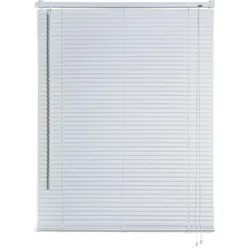 JALOUSIEN vinyl venetianische mit weißer Zugschnur 75x160