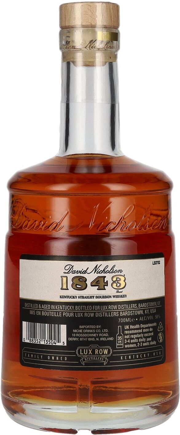 David Nicholson Bourbon David Nicholson 1843 100 Proof Kentucky Straight Bourbon Whiskey 50% Vol. 0,7l
