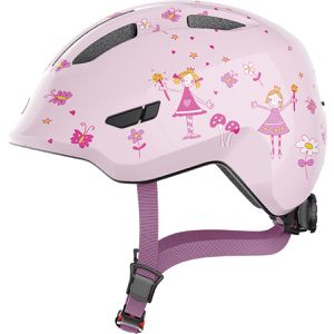 Abus Fahrradhelm Smiley 3.0, für Kinder, 45 - 50 cm, verstellbar, rosa, mit Motiven & Luftkanälen