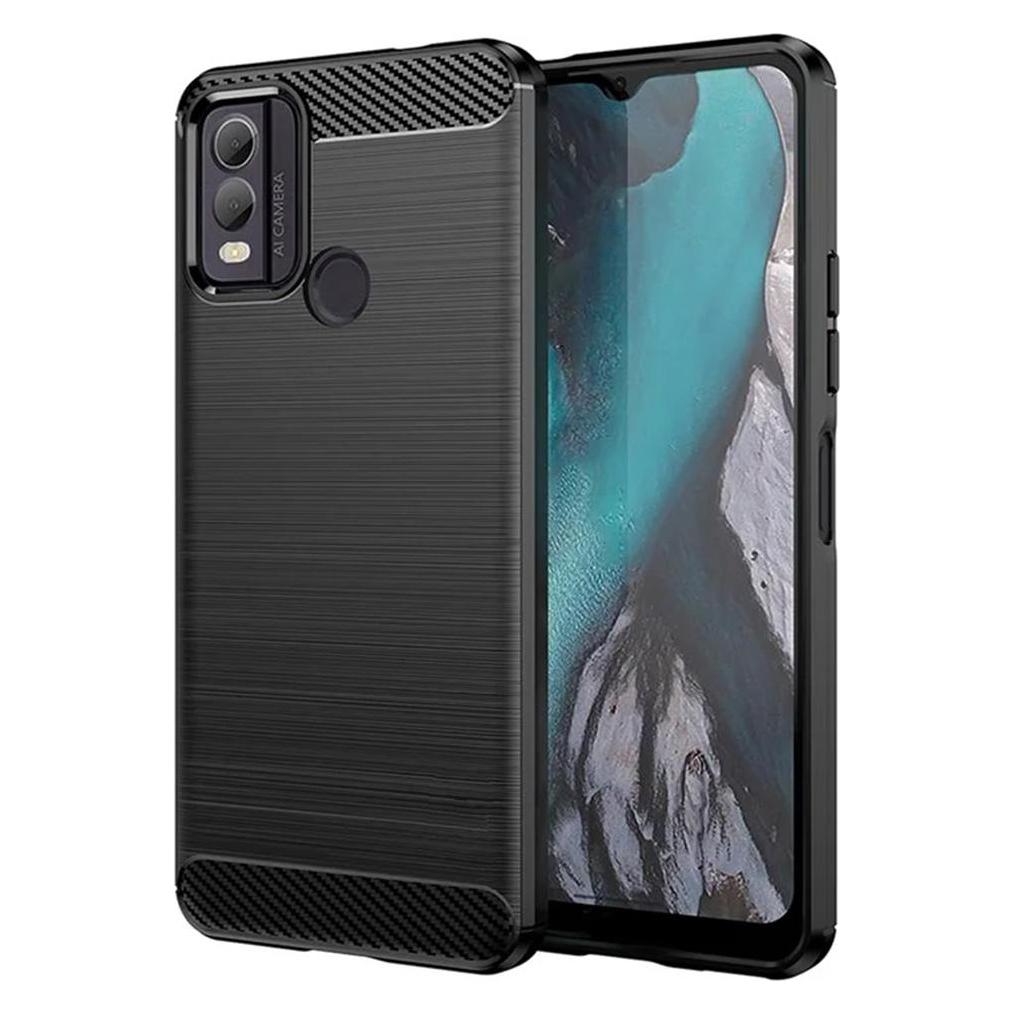 Techsuit - Carbon Silicone - Nokia C22 - Black (Nokia C22) (56351546)