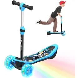 isinwheel Mini-Elektroroller mit 3 Rädern für Jungen im Alter von 3–12 Jahren