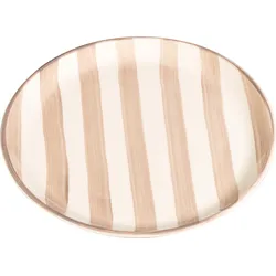 Lido Righe Frühstücksteller gestreift, 21 cm, beige