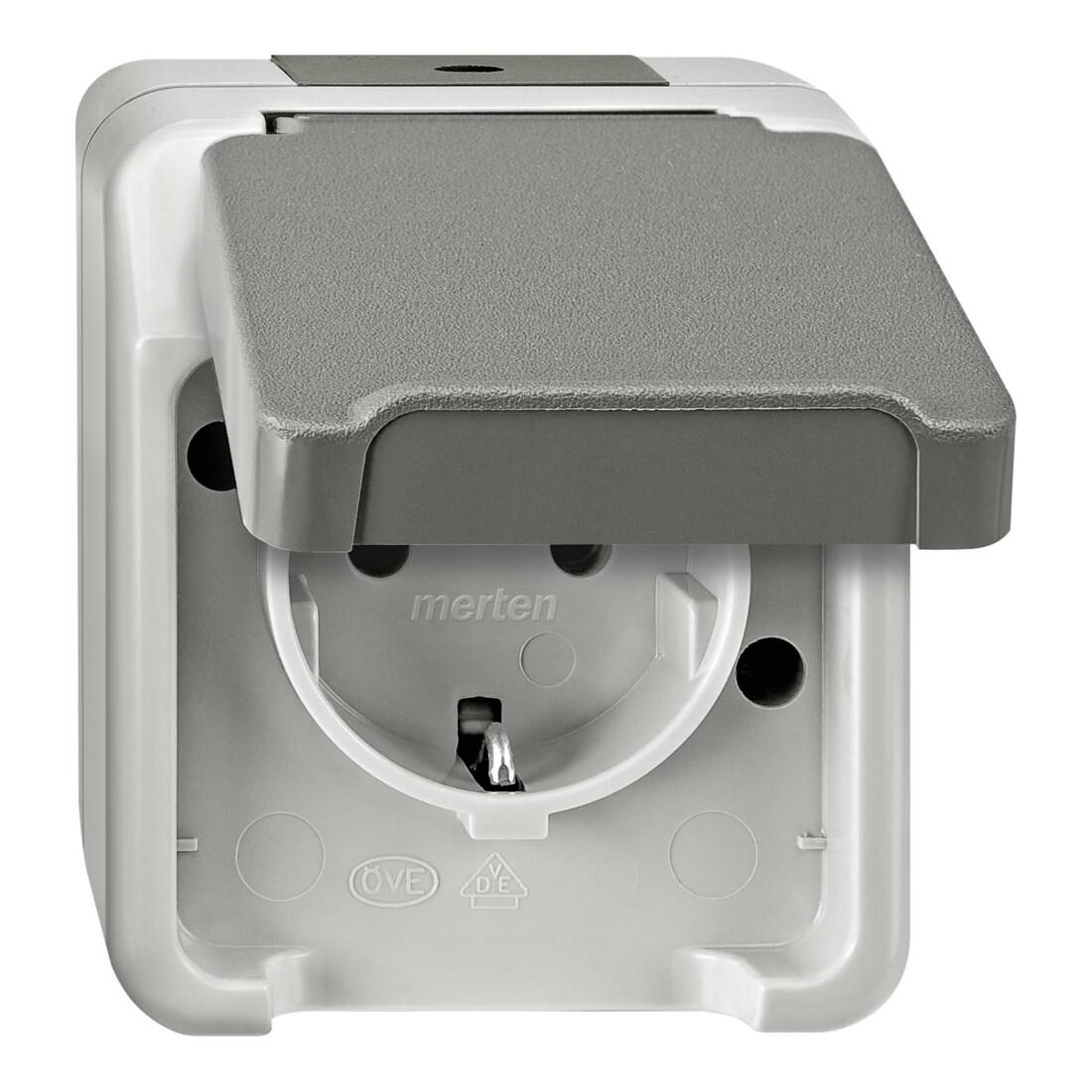 Merten SCHUKO-Steckdose lichtgrau MEG2301-8029)