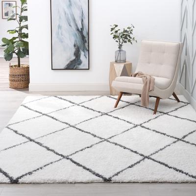 Alise Rugs Joy Shag Moroccan Stripe Indoor Area Rug