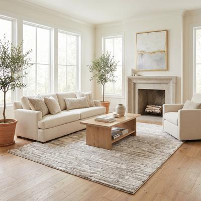MDA Rug Imports MDA Rugs Tike Collection Gray Abstract Contemporary Area Rug