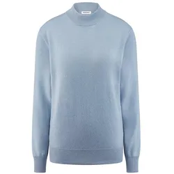 Stehbund-Pullover Modell Sabrina aus Seide und Kas Peter Hahn blau, 50