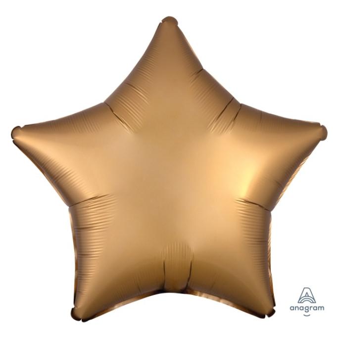Amscan Folienballon Stern Gold Seidenglanz (5x) (9914103)