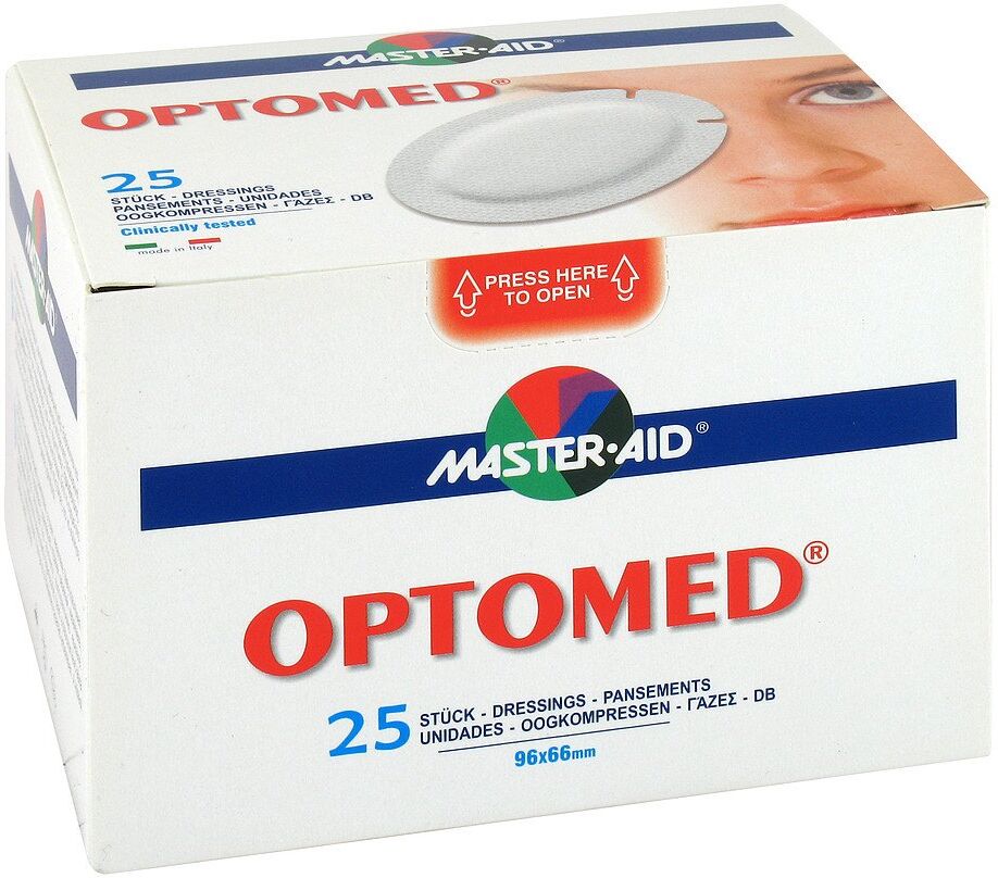 Optomed Augenkompresse selbstklebend steril 25stk